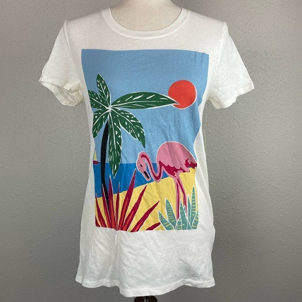 NWT Lucky Brand Flamingo T-Shirt Size XS
